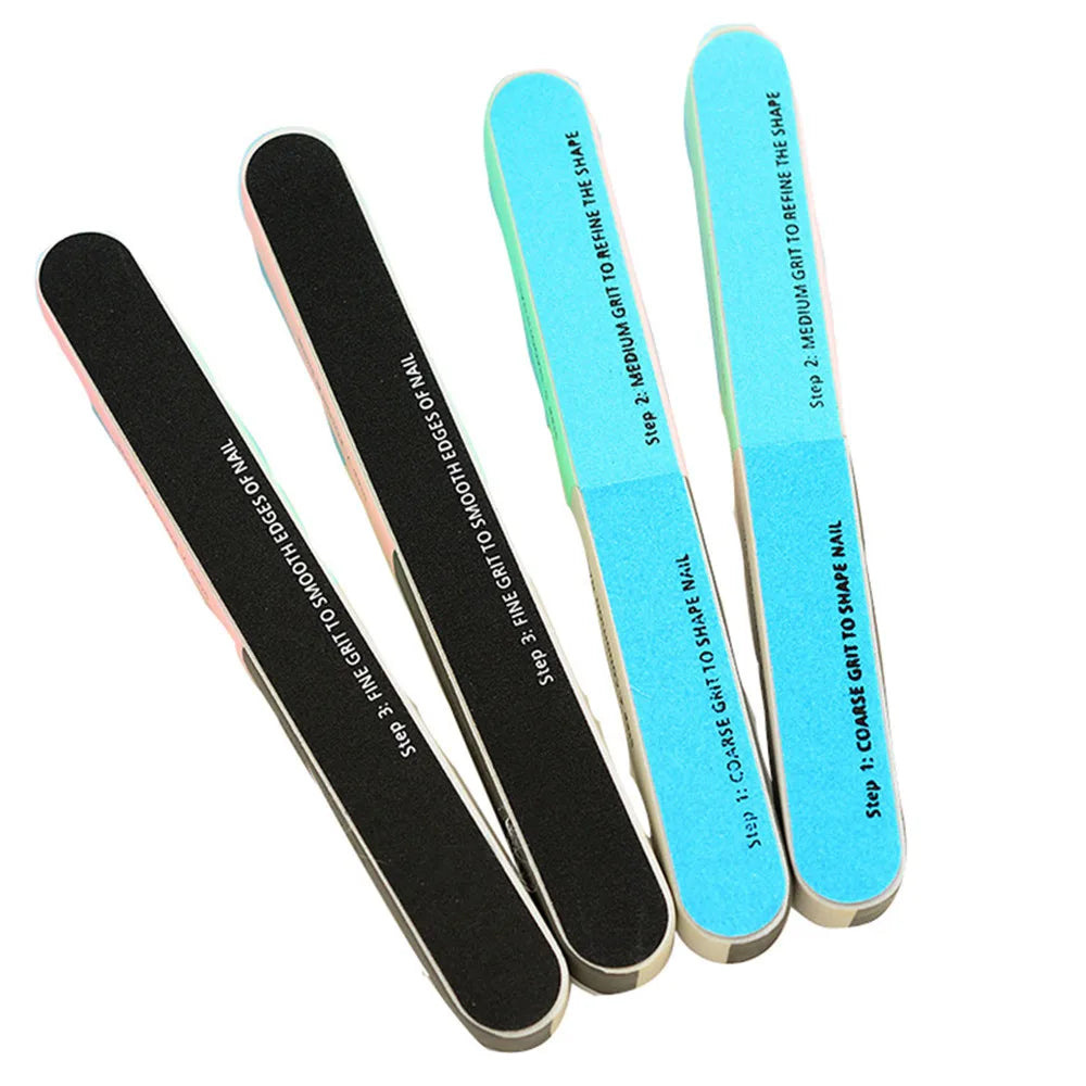 1PCS Six-Sided Polishing Nail File Creative Tool Printing Nail File Sanding Professional Nail File Tool US FR ES Send