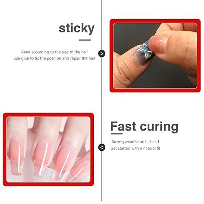 20 Pack Nail Glue for Acrylic Nails Super Strong Long Lasting Adhesive Nail Glue