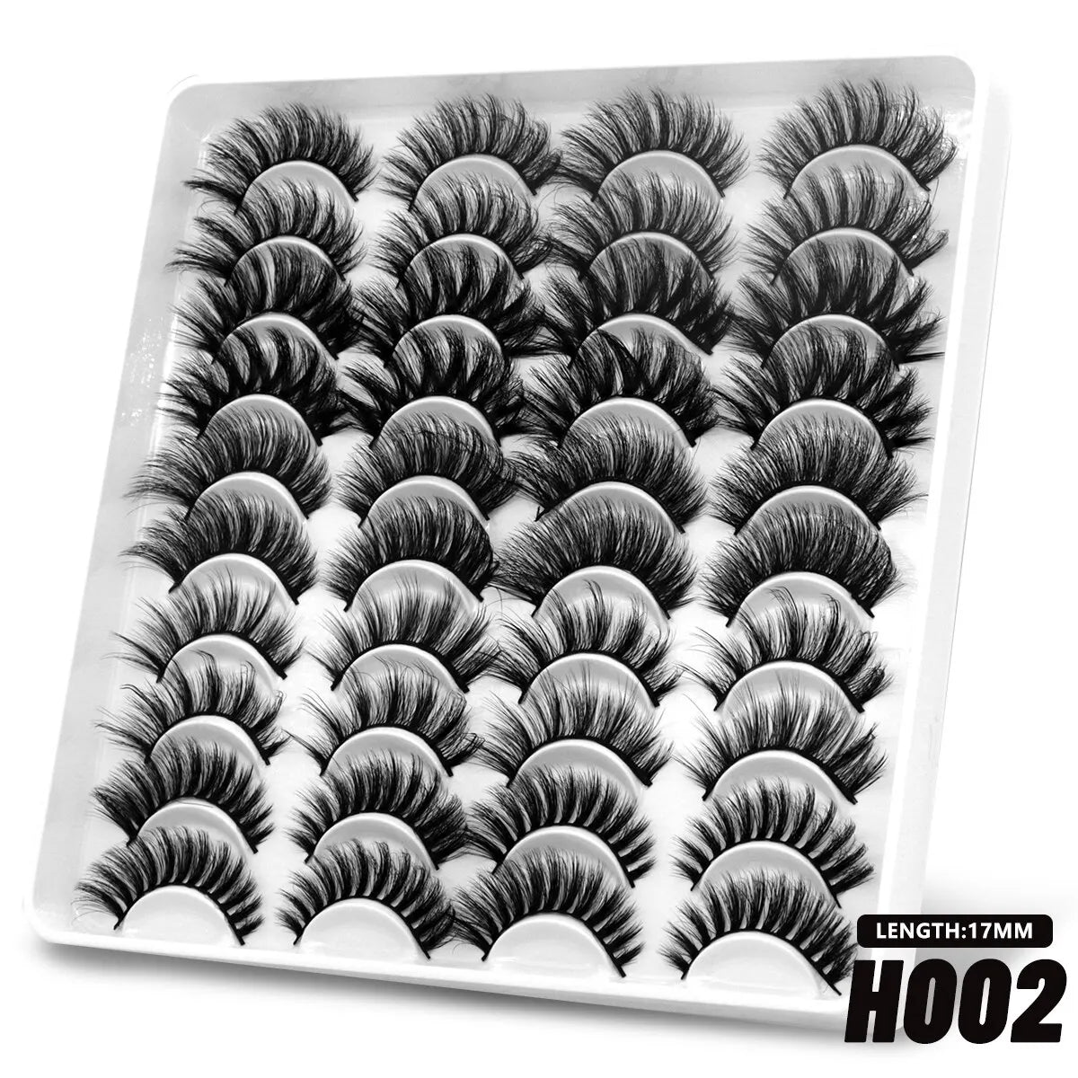 20 Pairs False Lashes 3D Mink Lashes Fluffy Dramatic Thick Volume Eyelashes Natural Lashes Fake Lashes Makeup